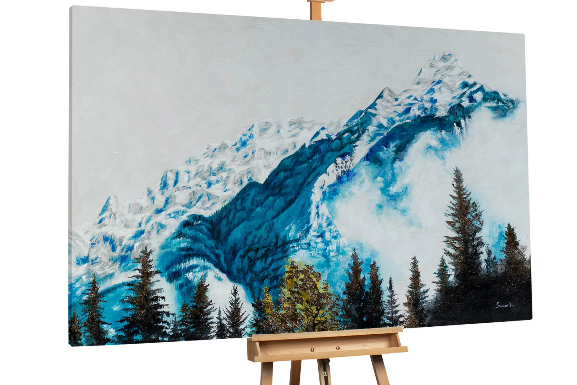 Öl Gemälde 'Mountain Majesty' | Handgemaltes Unikat