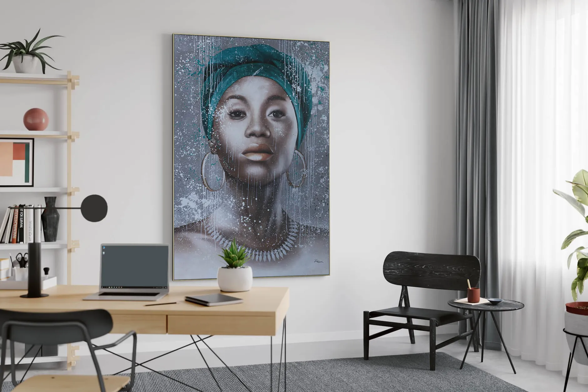 Öl Gemälde 'Mrs. Confidence' | Handgemaltes Unikat