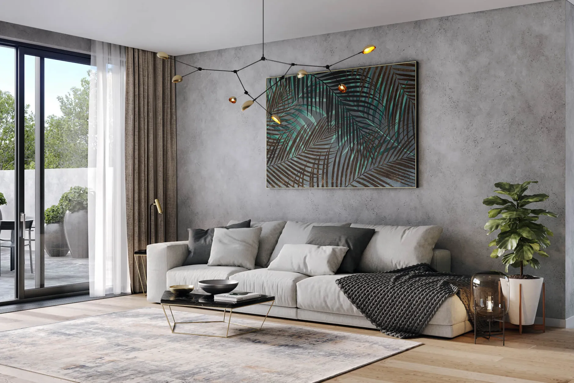 Öl Gemälde 'Mysterious Jungle' | Handgemaltes Unikat