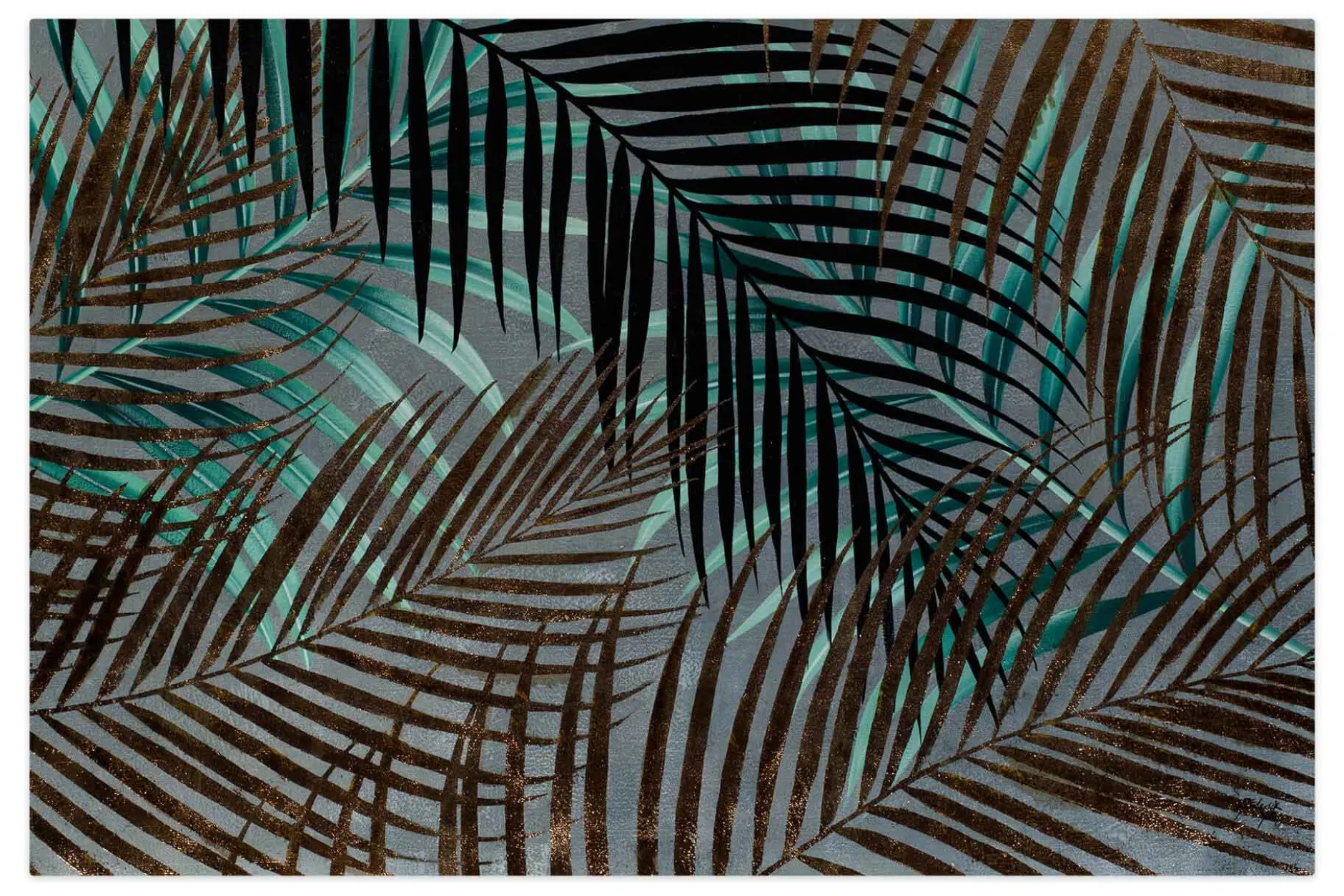 Öl Gemälde 'Mysterious Jungle' | Handgemaltes Unikat