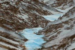 Öl Gemälde 'Mysterious Mountains' | Handgemaltes Unikat