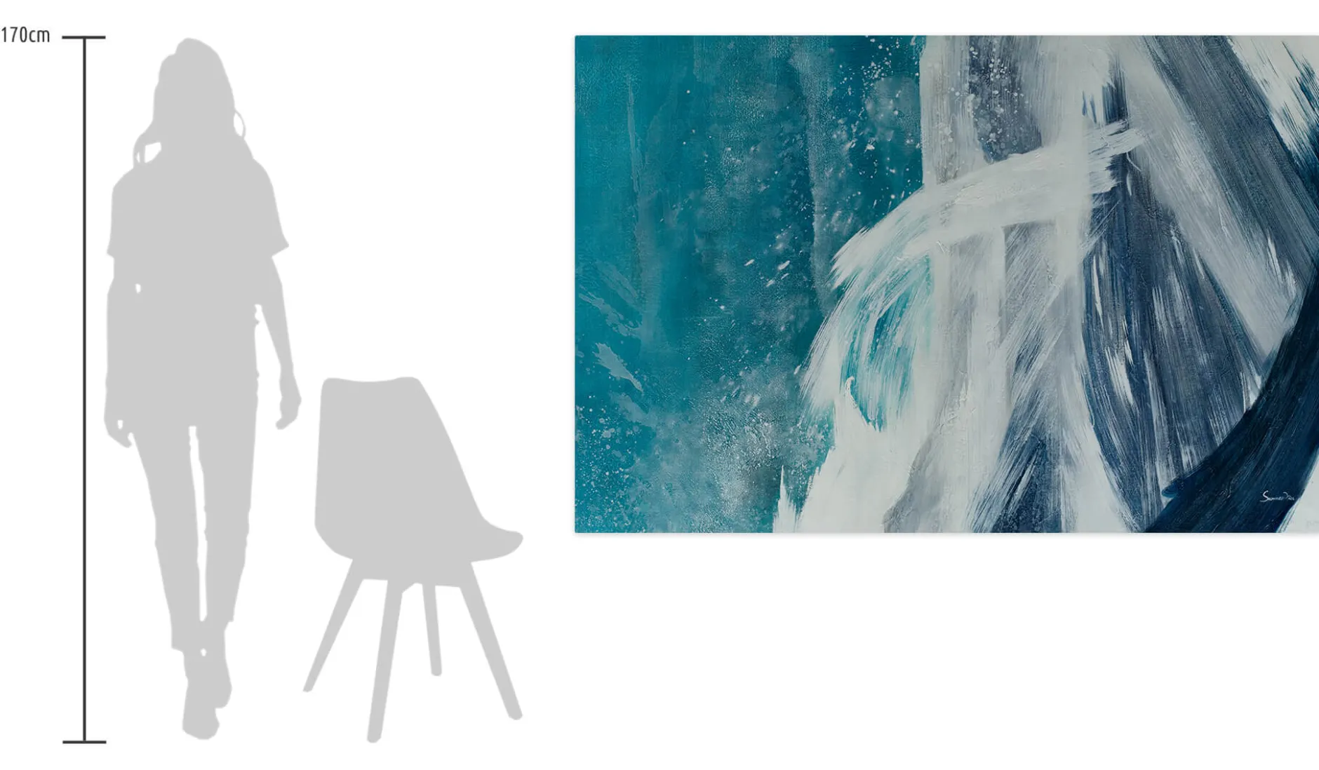 Öl Gemälde 'Notes Abstraction' | Handgemaltes Unikat