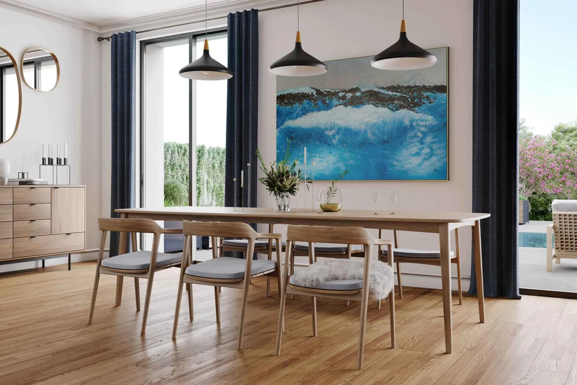 Öl Gemälde 'Oceanic Glow' | Handgemaltes Unikat