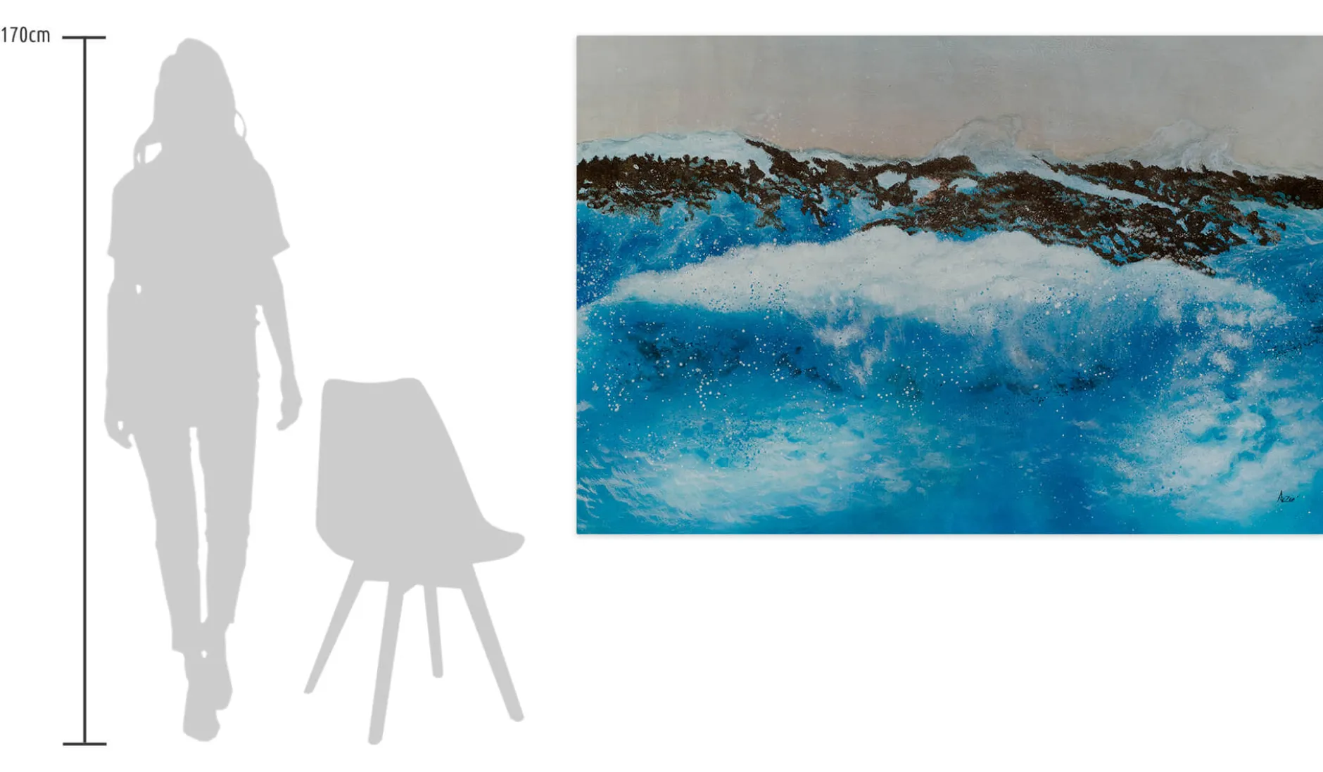 Öl Gemälde 'Oceanic Glow' | Handgemaltes Unikat