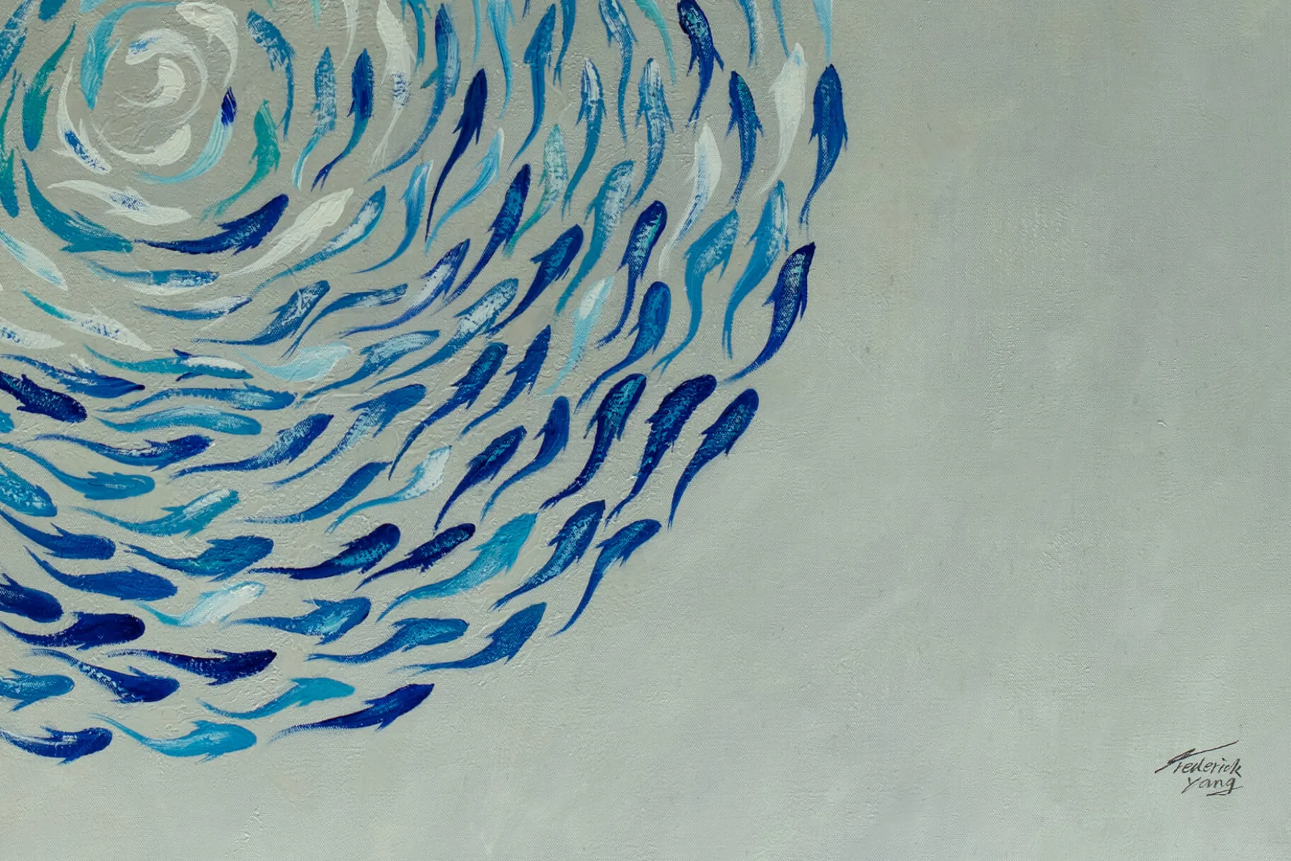 Öl Gemälde 'Ocean Vortex' | Handgemaltes Unikat