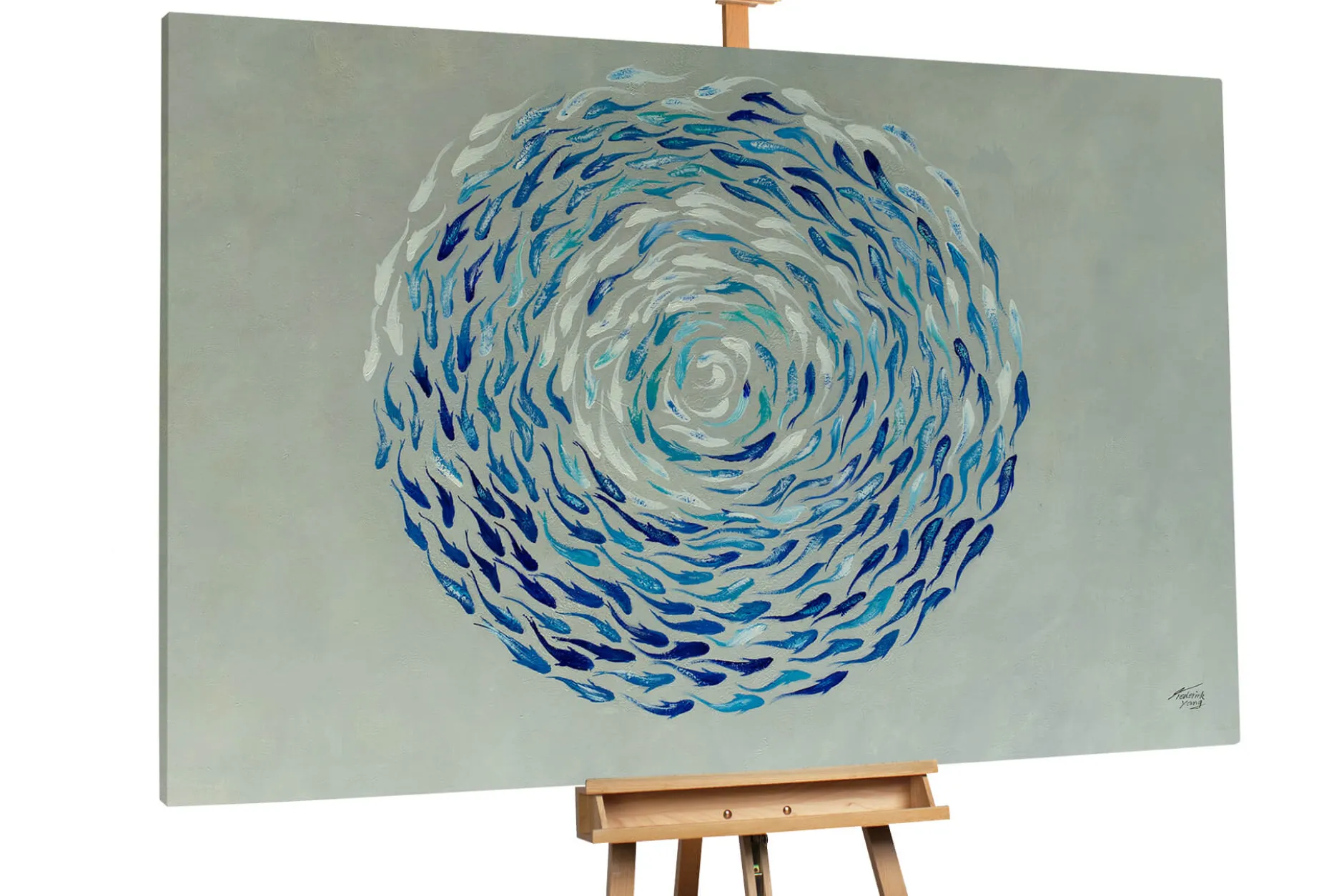 Öl Gemälde 'Ocean Vortex' | Handgemaltes Unikat