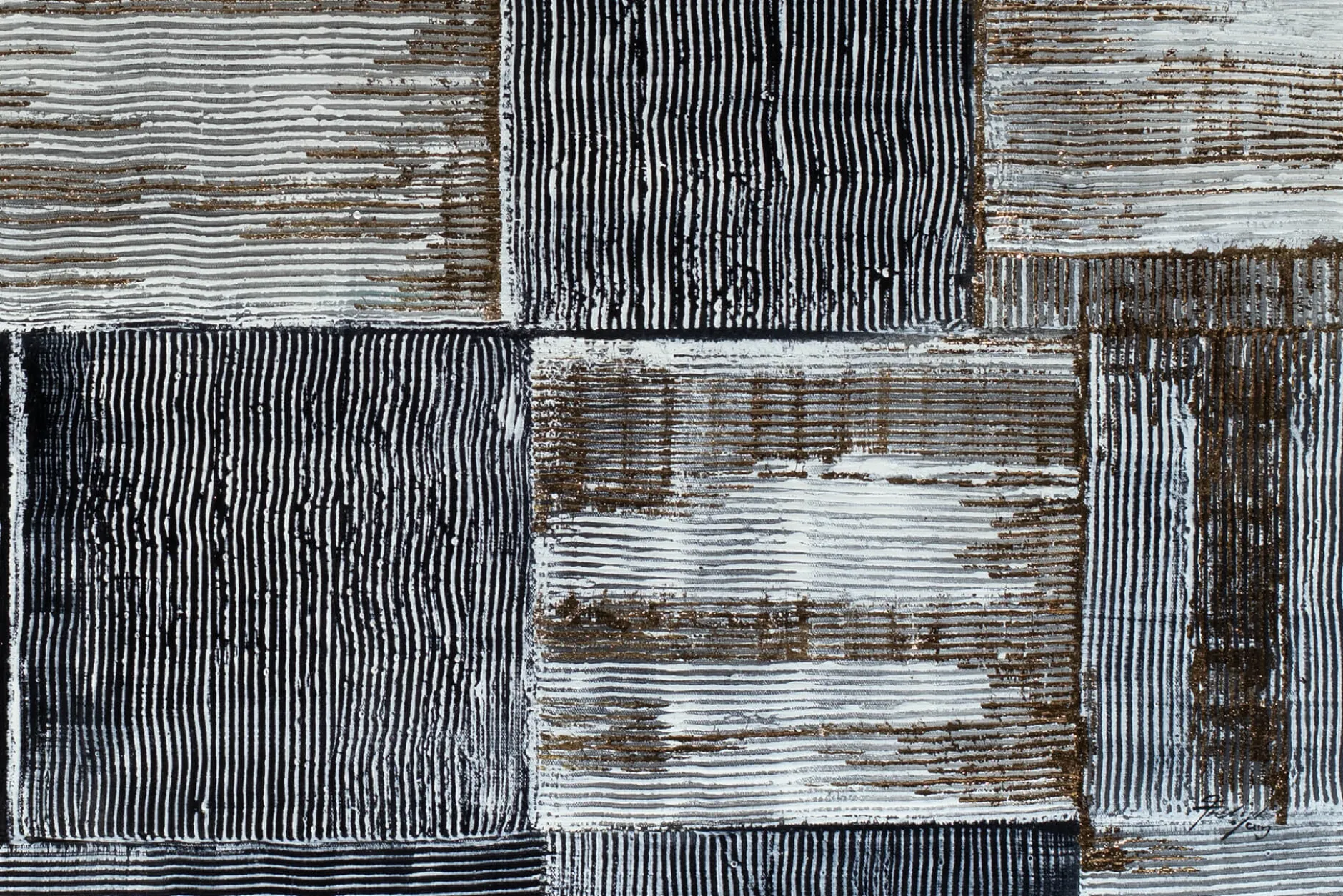 Öl Gemälde 'Opalescent Pattern' | Handgemaltes Unikat