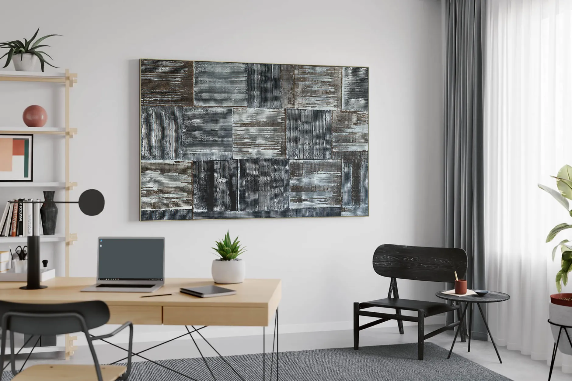 Öl Gemälde 'Opalescent Pattern' | Handgemaltes Unikat