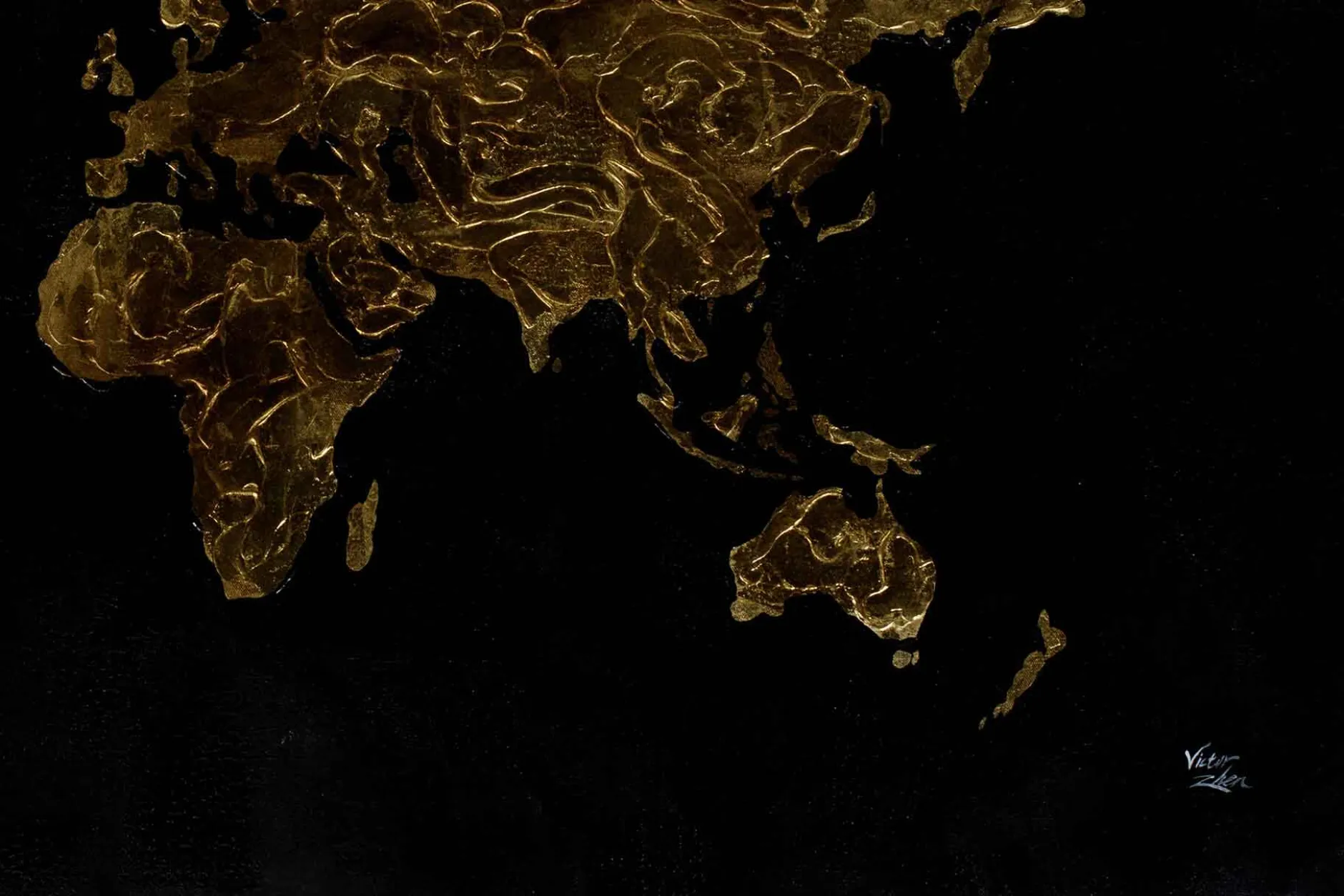 Öl Gemälde 'Our World is a Treasure' | Handgemaltes Unikat