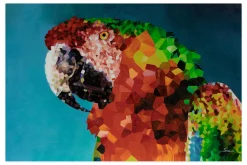 Öl Gemälde 'Parrot Mosaic' | Handgemaltes Unikat