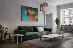 Öl Gemälde 'Parrot Mosaic' | Handgemaltes Unikat