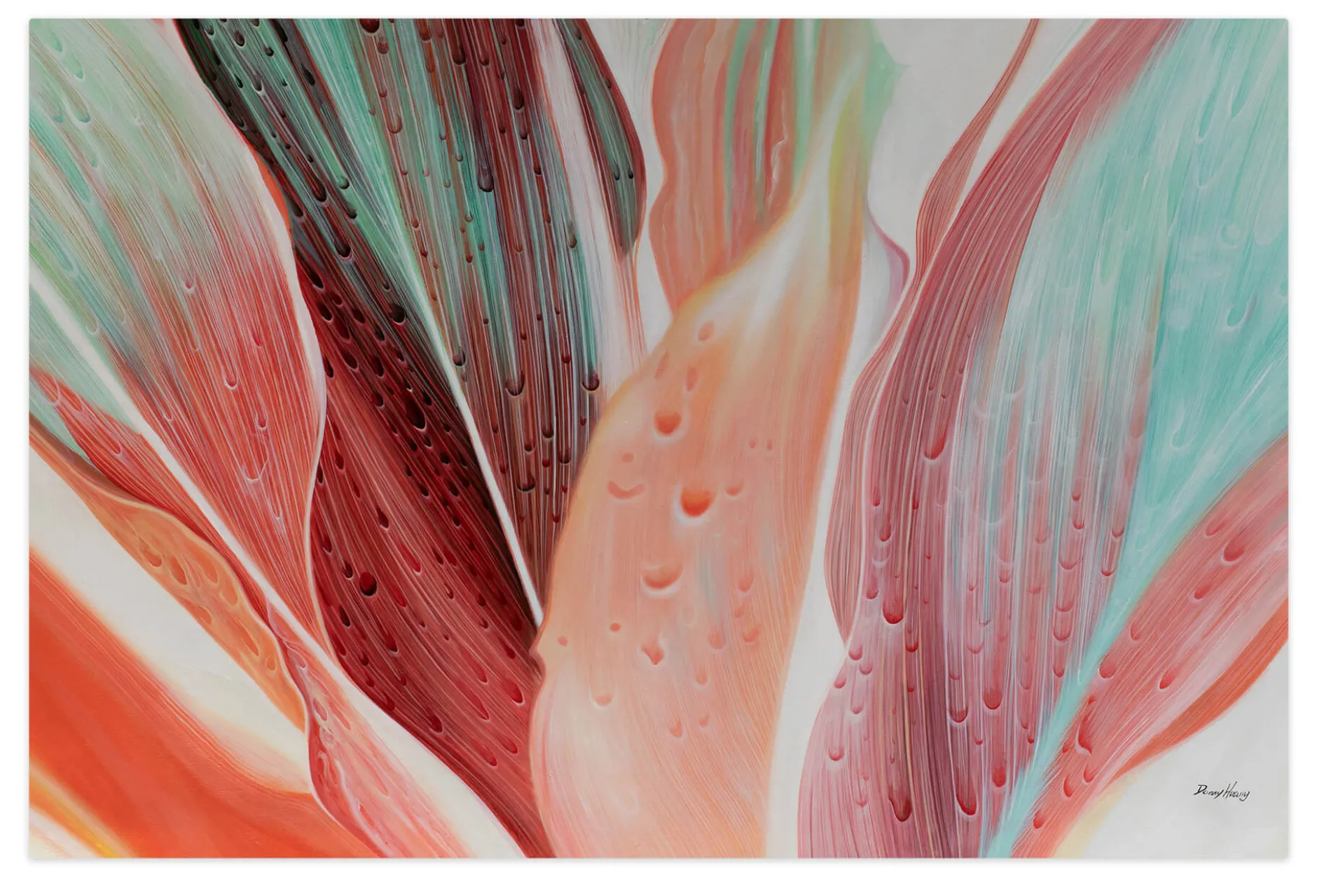 Öl Gemälde 'Pastel Facets' | Handgemaltes Unikat