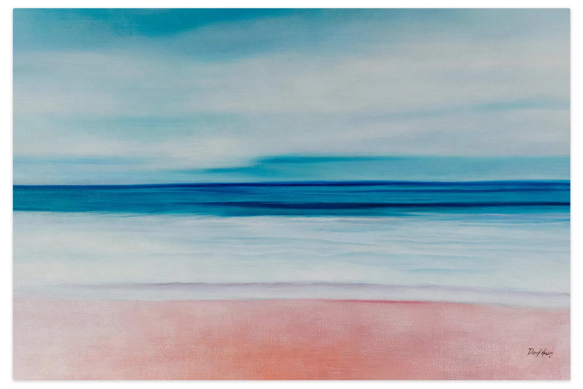 Öl Gemälde 'Pastel Horizon' | Handgemaltes Unikat