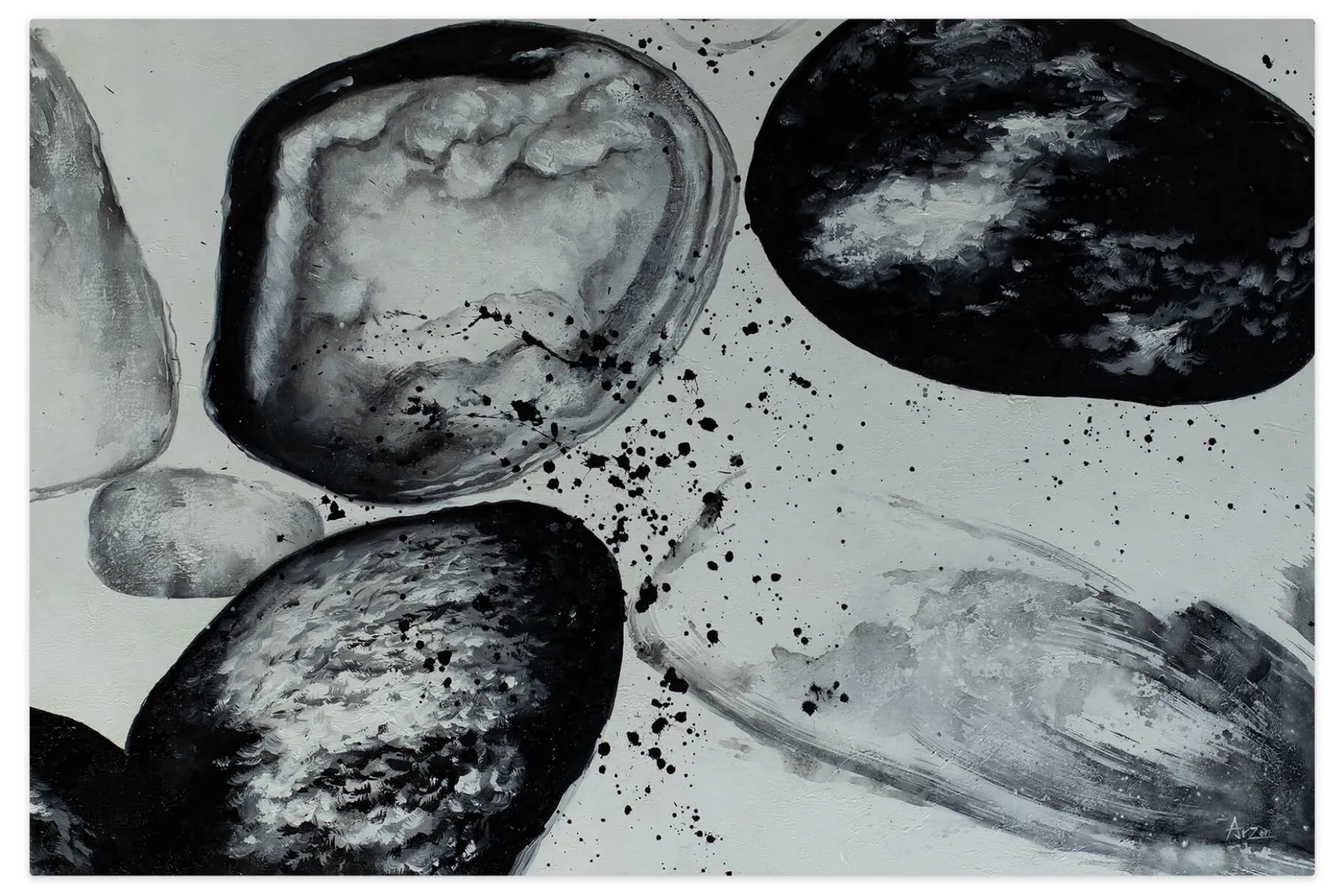 Öl Gemälde 'Pattern of Clouds' | Handgemaltes Unikat