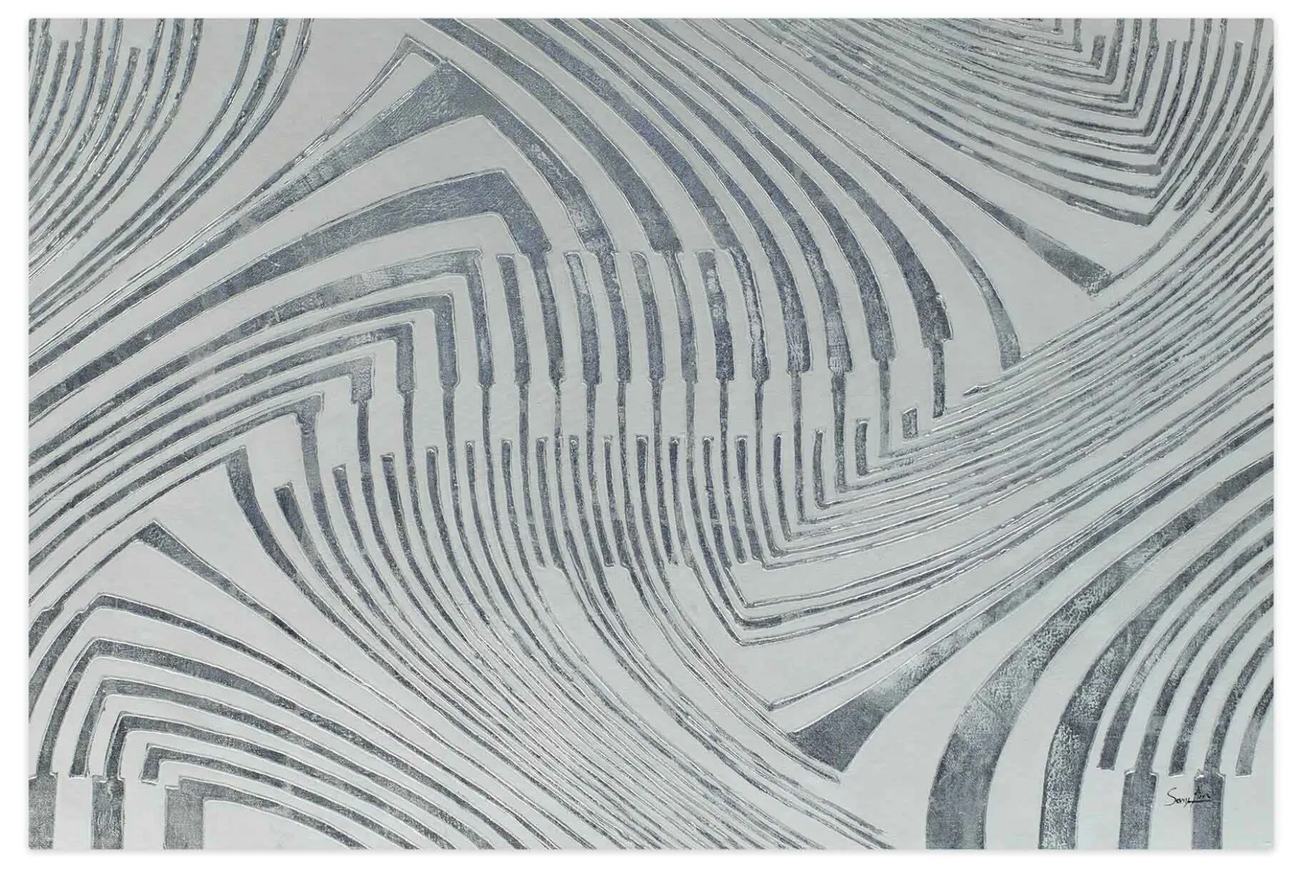 Öl Gemälde 'Patterns of Frost' | Handgemaltes Unikat