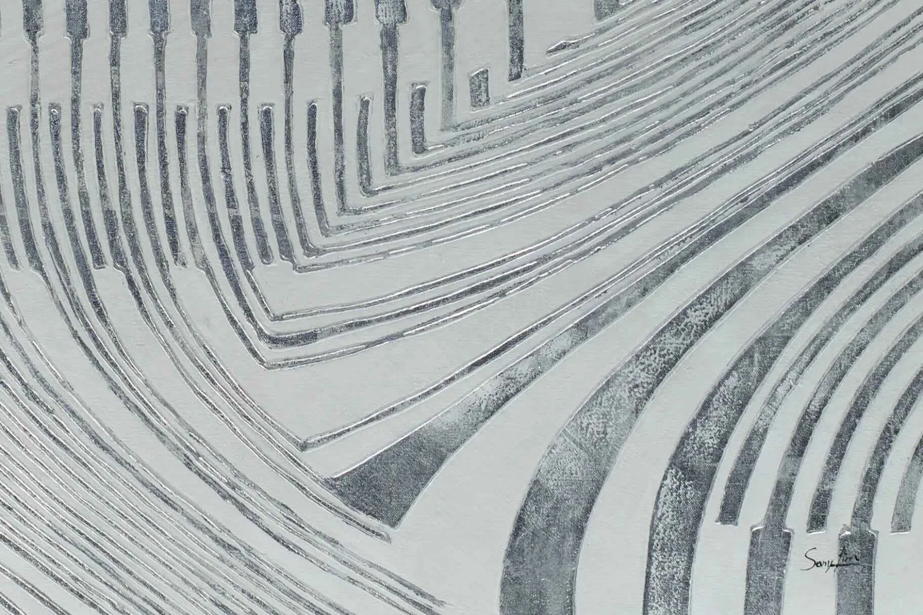 Öl Gemälde 'Patterns of Frost' | Handgemaltes Unikat