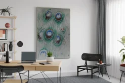 Öl Gemälde 'Peacock Finery' | Handgemaltes Unikat