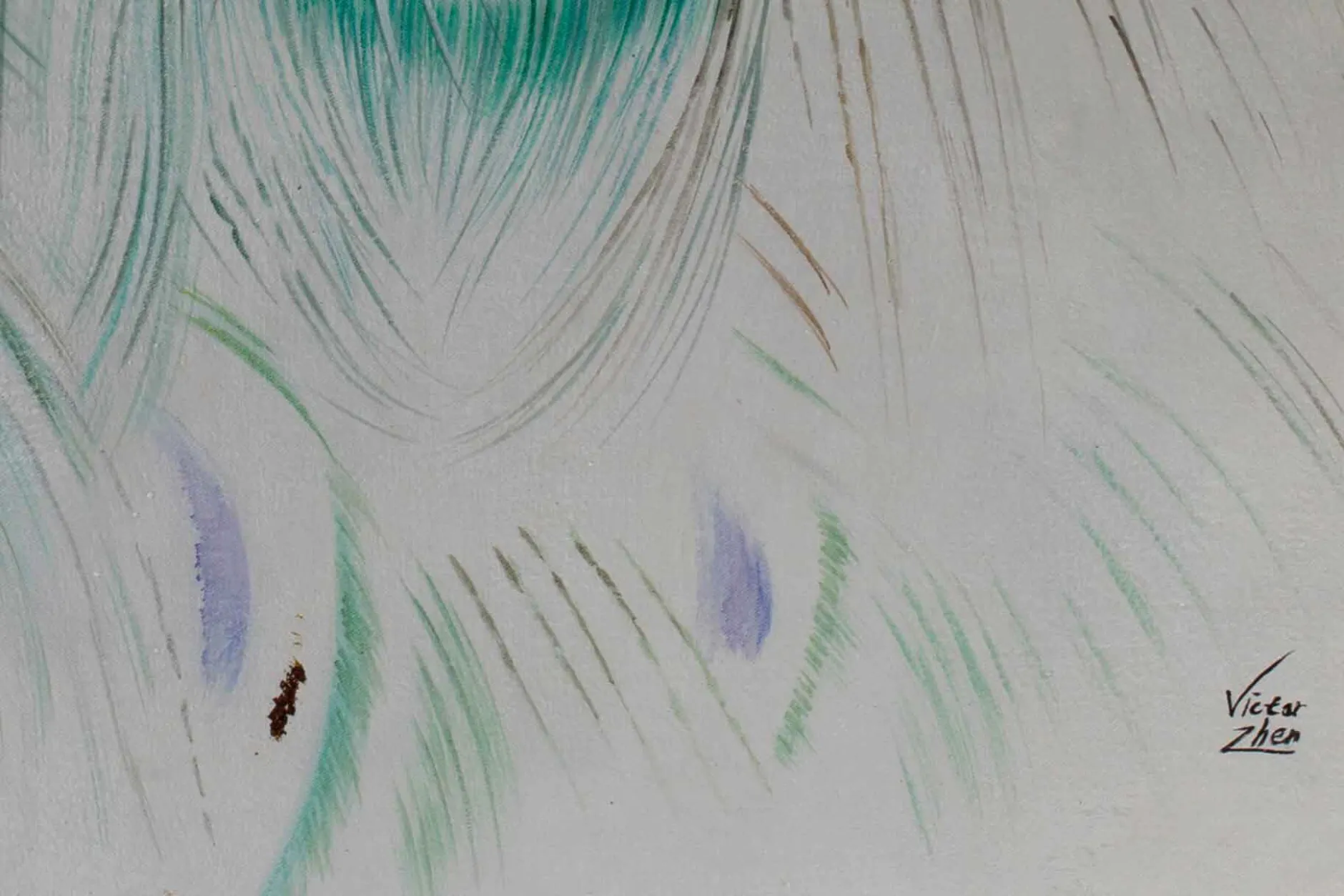 Öl Gemälde 'Peacock Finery' | Handgemaltes Unikat