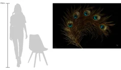 Öl Gemälde 'Peacock footprints' | Handgemaltes Unikat