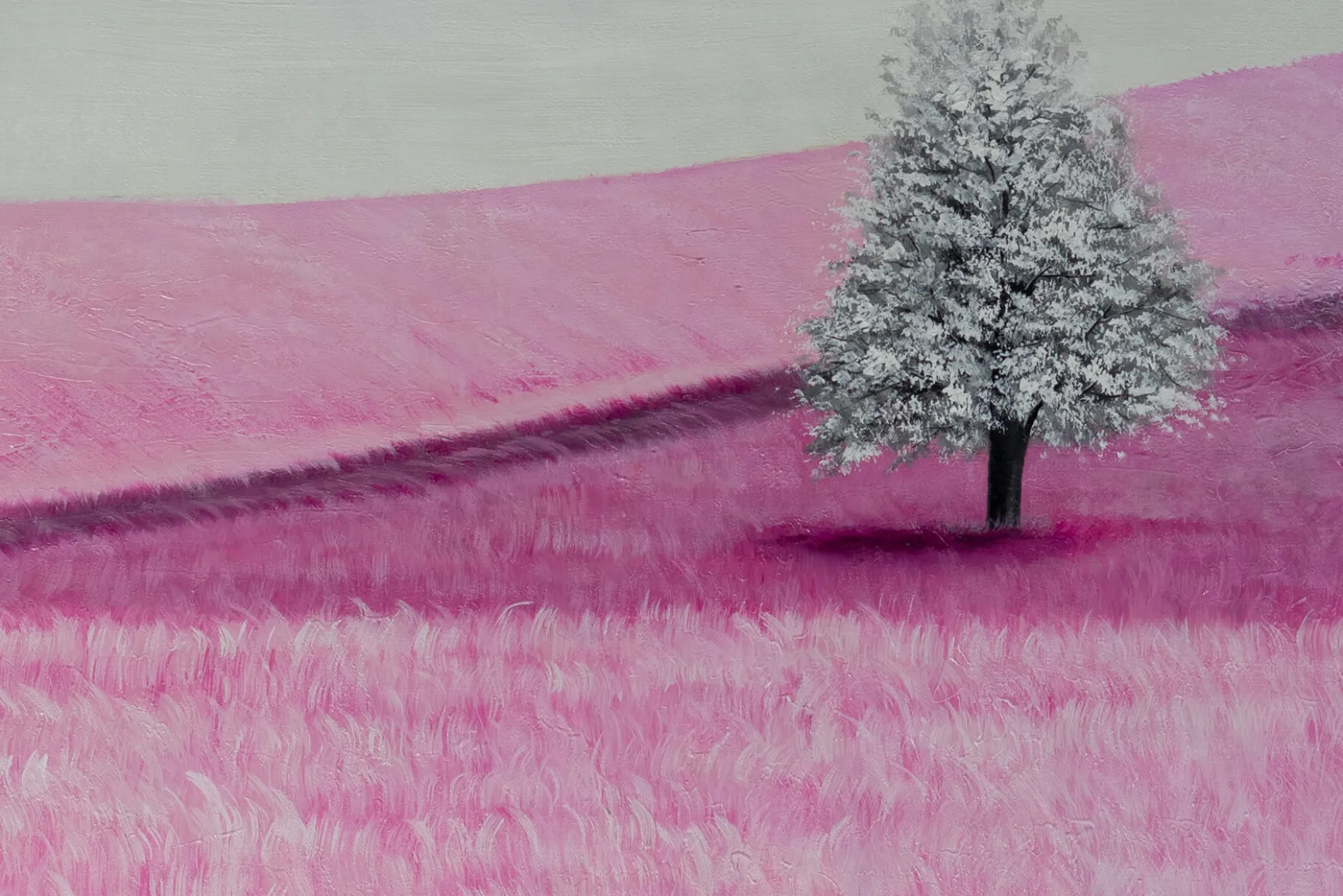 Öl Gemälde 'Pink Vastness' | Handgemaltes Unikat