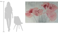 Öl Gemälde 'Poppies in the Haze' | Handgemaltes Unikat