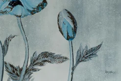Öl Gemälde 'Poppy Blues' | Handgemaltes Unikat