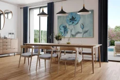 Öl Gemälde 'Poppy Blues' | Handgemaltes Unikat