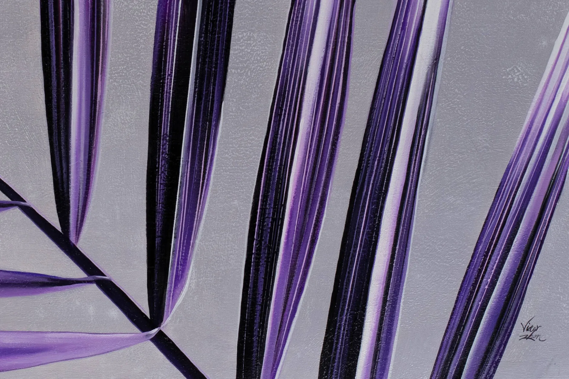Öl Gemälde 'Purple Shades' | Handgemaltes Unikat