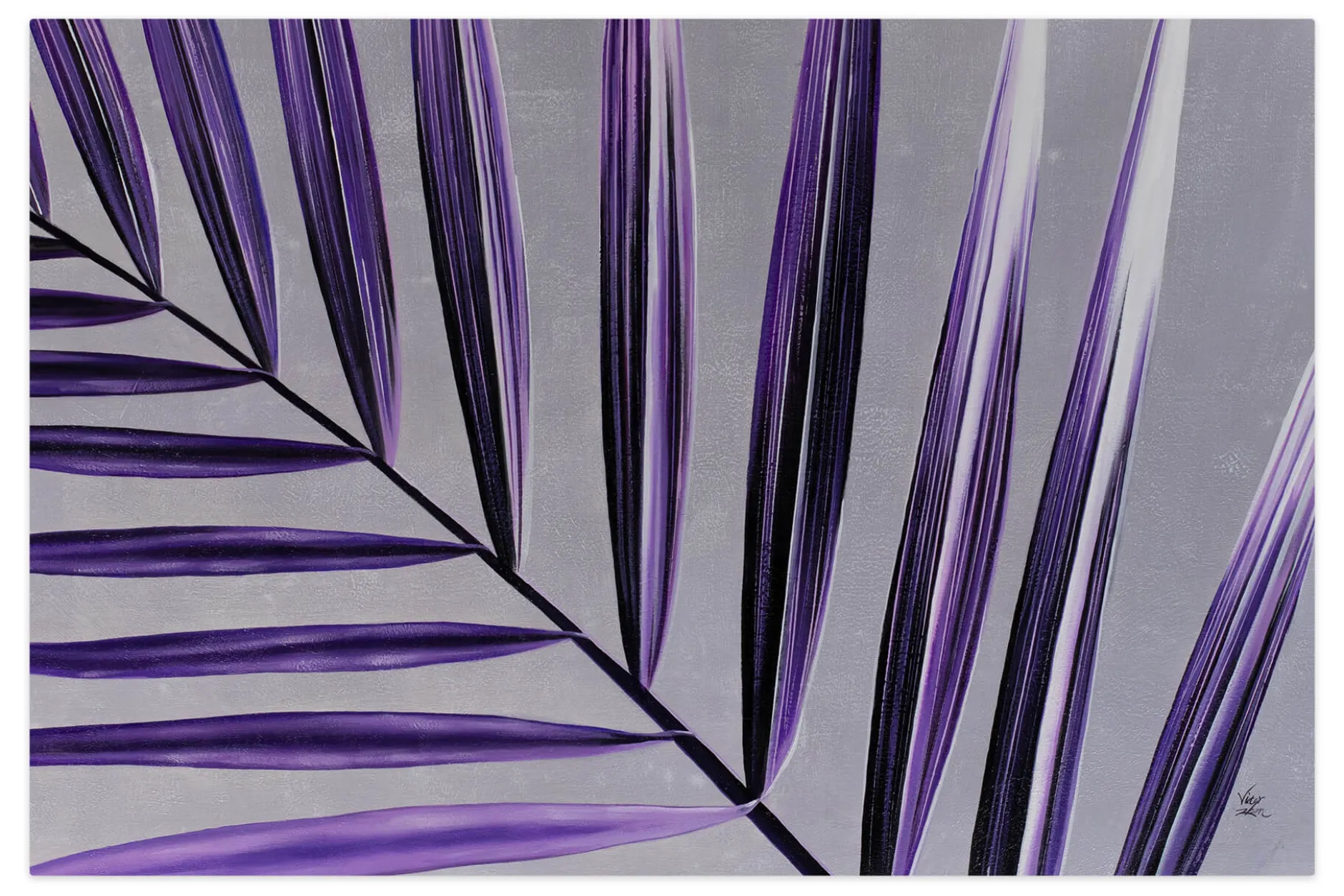 Öl Gemälde 'Purple Shades' | Handgemaltes Unikat