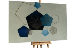 Öl Gemälde 'Realm of the Pentagons' | Handgemaltes Unikat