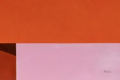 Öl Gemälde 'Red Contemplation' | Handgemaltes Unikat
