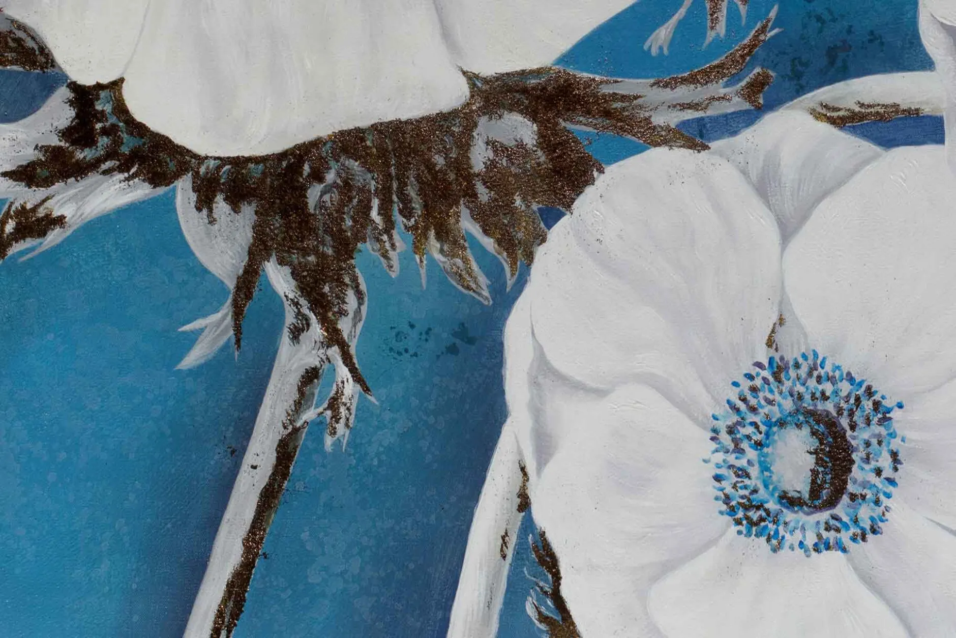 Öl Gemälde 'Reine Blüte' | Handgemaltes Unikat