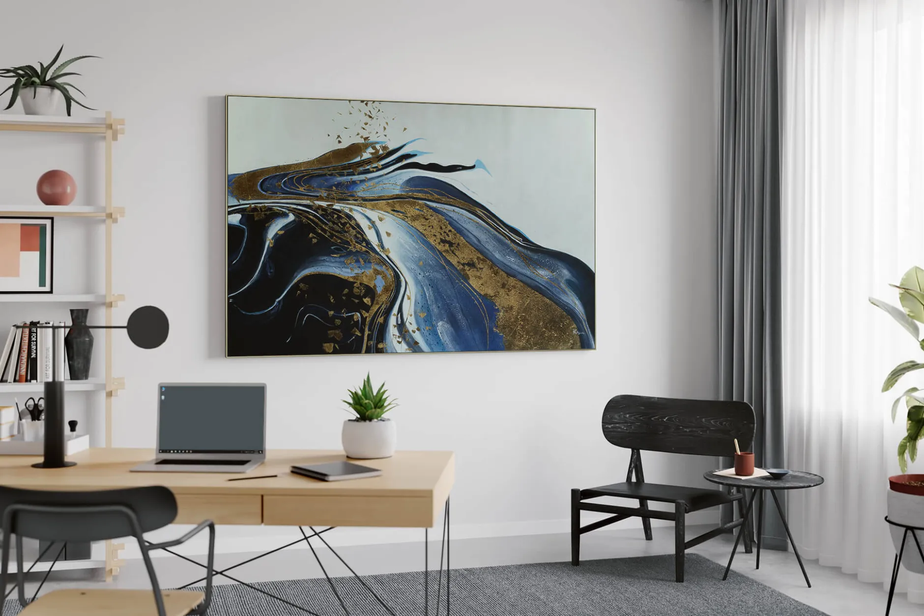 Öl Gemälde 'River Flows' | Handgemaltes Unikat