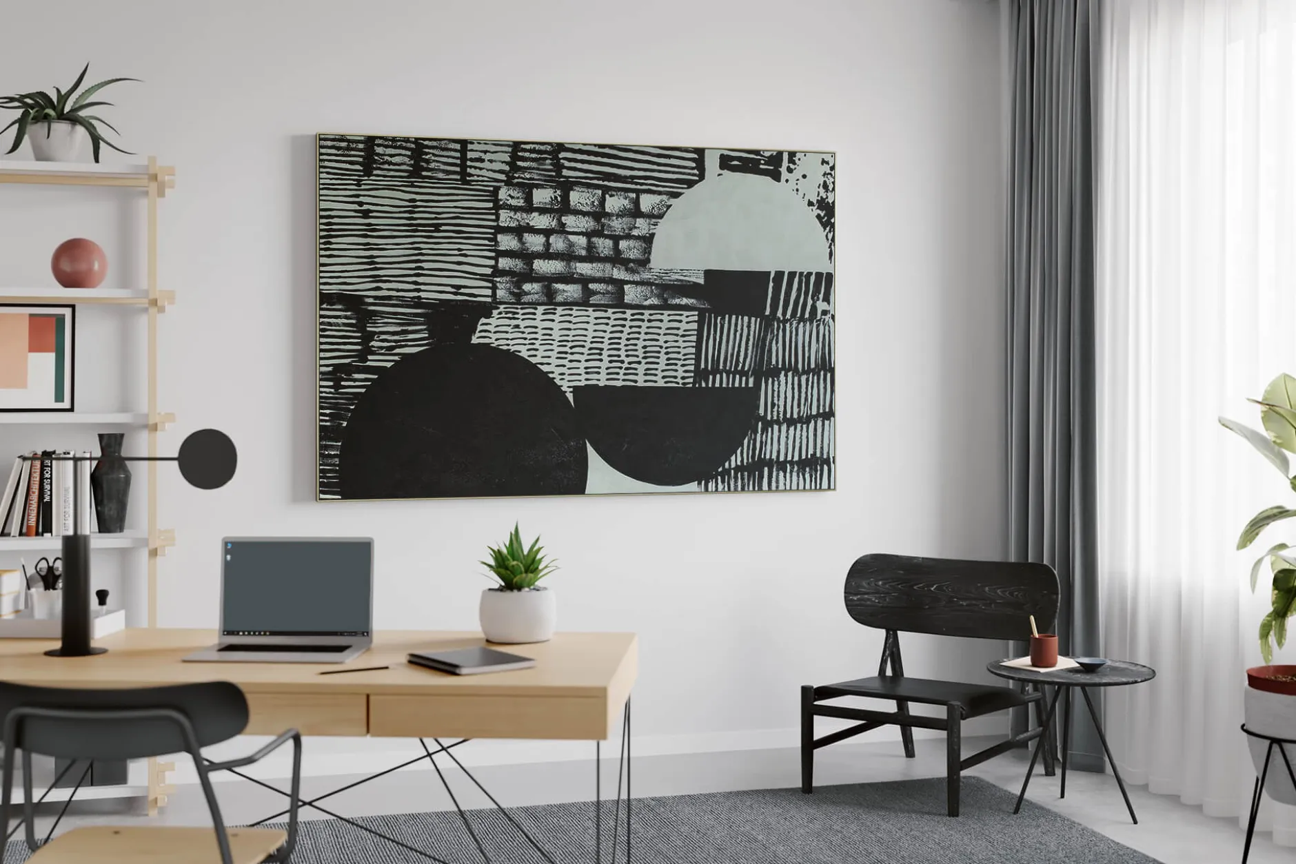 Öl Gemälde 'Room of Contrasts' | Handgemaltes Unikat