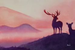 Öl Gemälde 'Rosy Dawn' | Handgemaltes Unikat