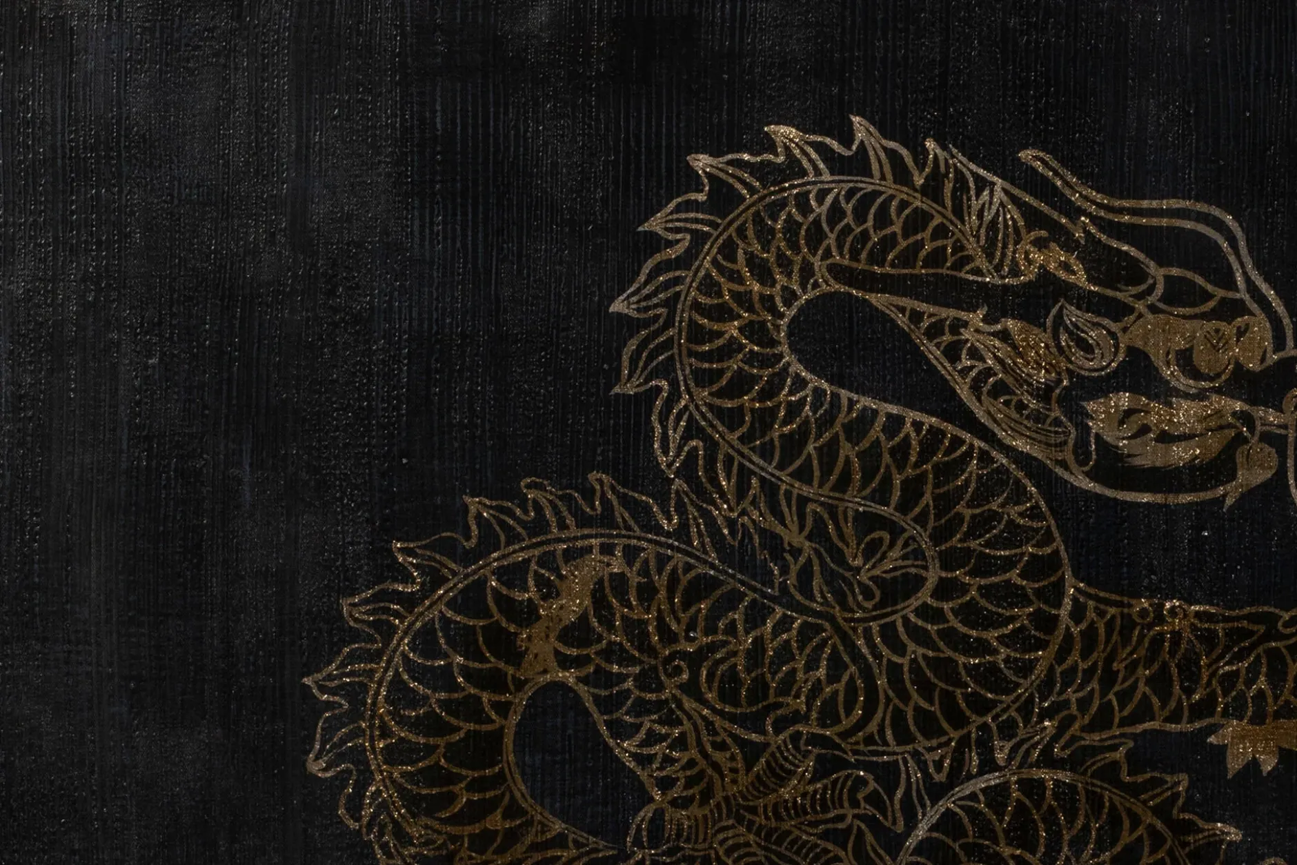 Öl Gemälde 'Royal Dragon' | Handgemaltes Unikat