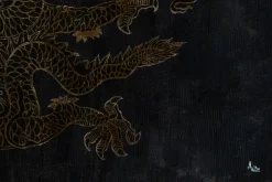 Öl Gemälde 'Royal Dragon' | Handgemaltes Unikat