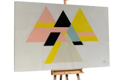 Öl Gemälde 'Rätsel der Pyramiden' | Handgemaltes Unikat