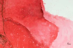 Öl Gemälde 'Scarlet Snow' | Handgemaltes Unikat