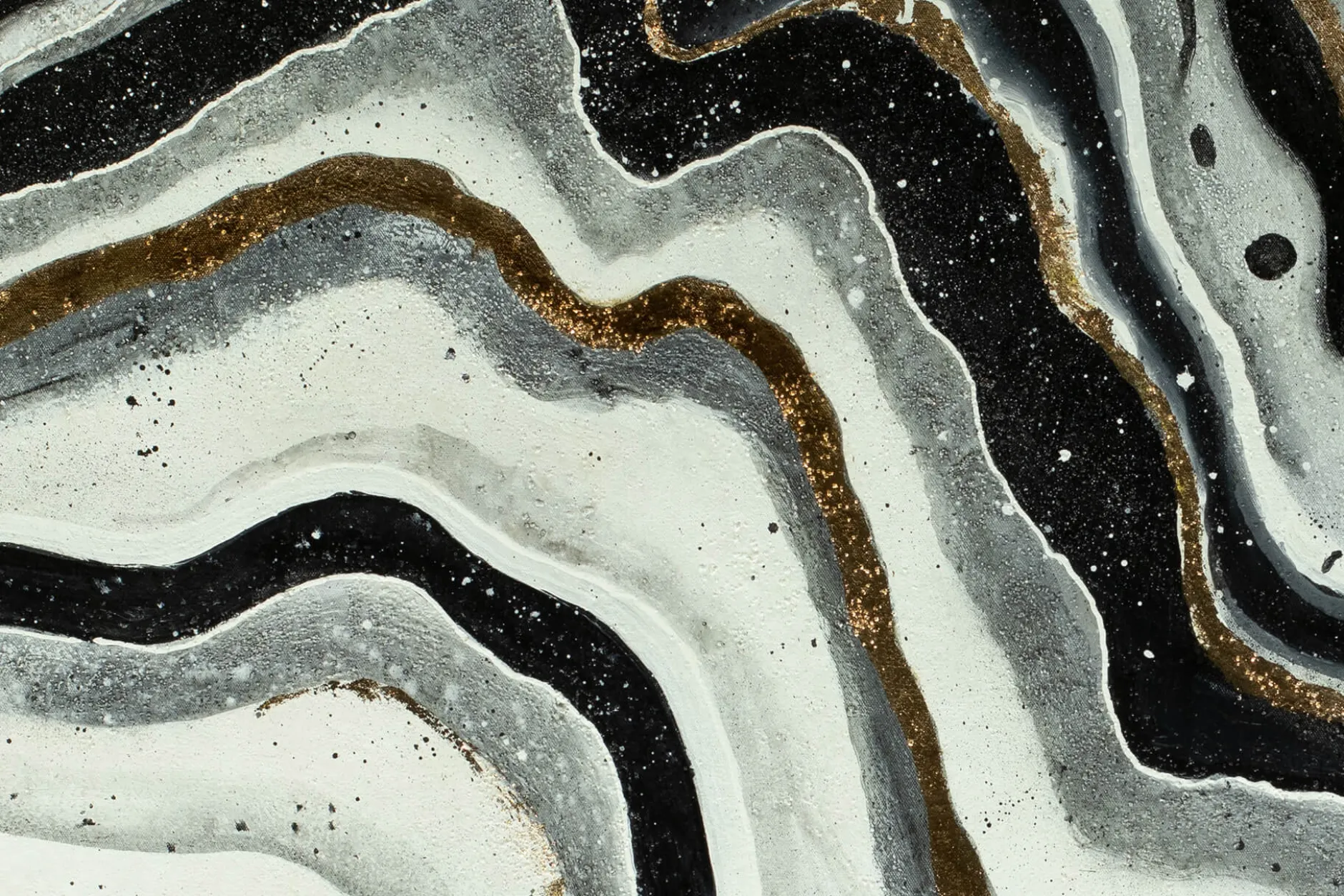 Öl Gemälde 'Schimmernde Formation' | Handgemaltes Unikat