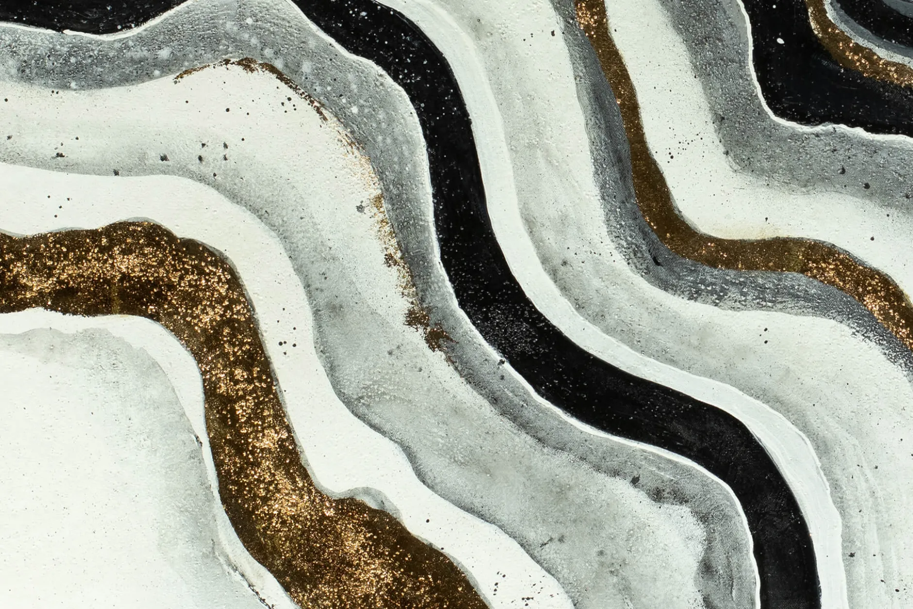Öl Gemälde 'Schimmernde Formation' | Handgemaltes Unikat