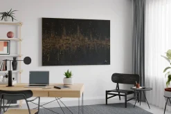Öl Gemälde 'Schimmernde Frequenz' | Handgemaltes Unikat