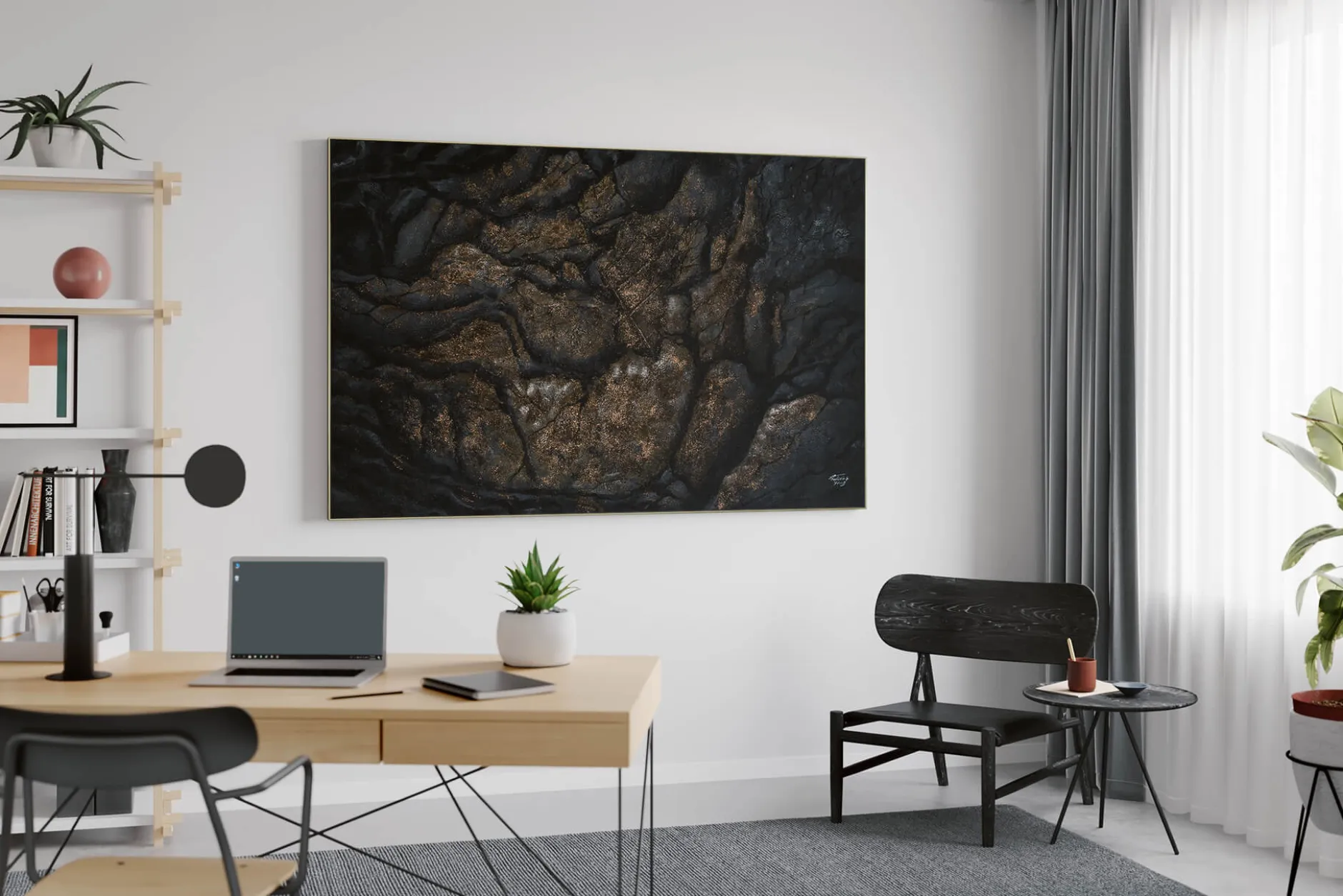 Öl Gemälde 'Secret Rock Cave' | Handgemaltes Unikat