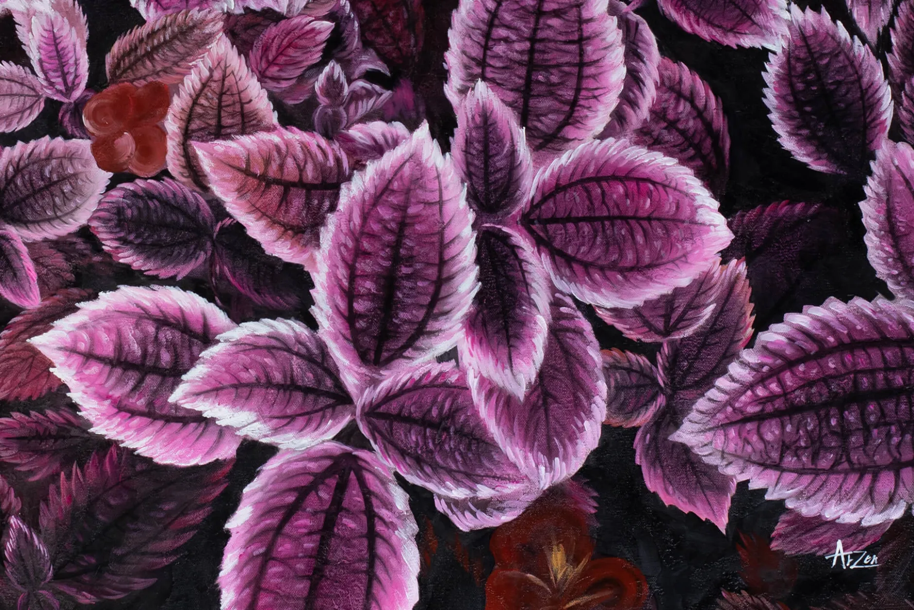 Öl Gemälde 'Shades of Purple' | Handgemaltes Unikat