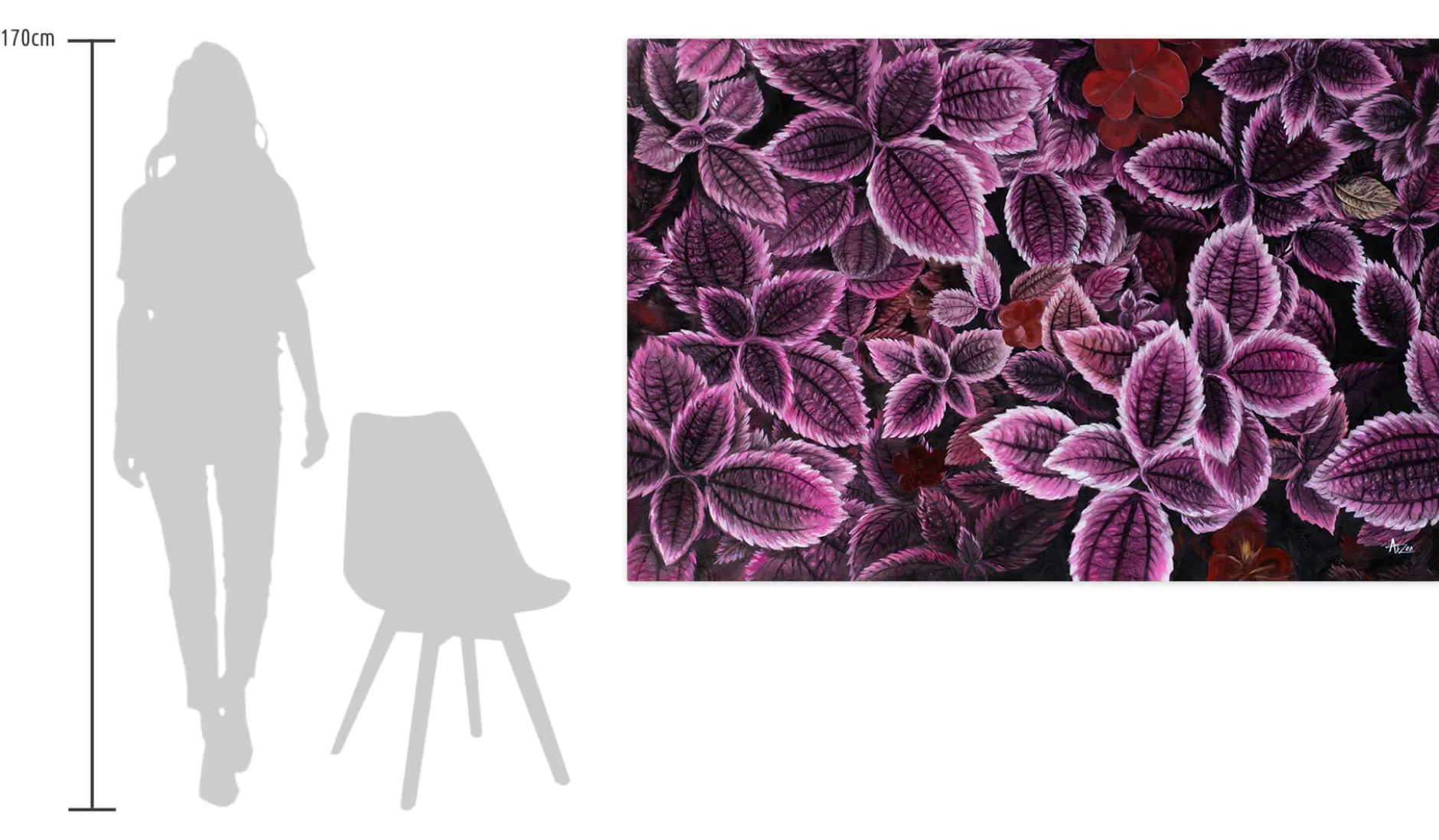 Öl Gemälde 'Shades of Purple' | Handgemaltes Unikat