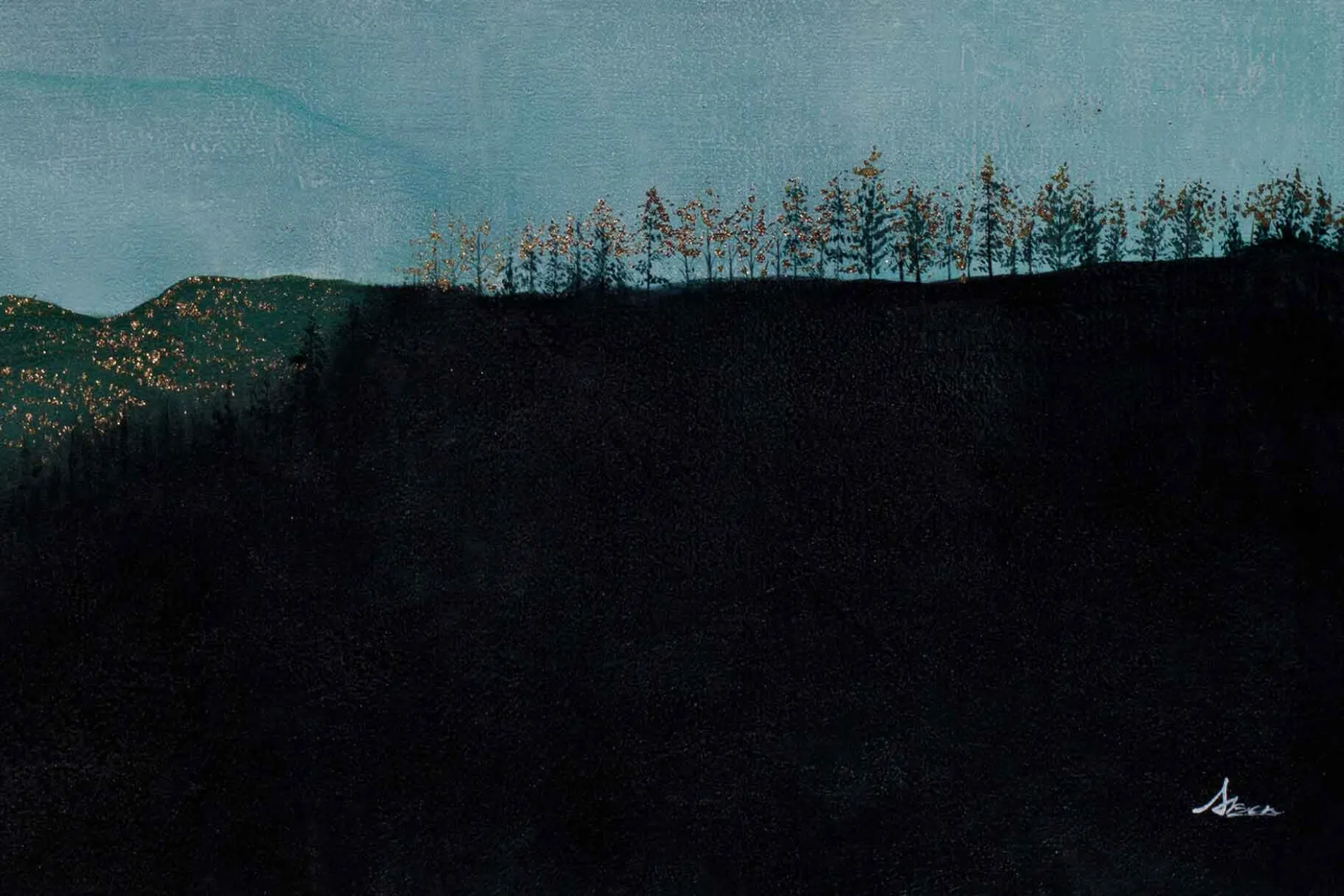 Öl Gemälde 'Shadows of the Sunset' | Handgemaltes Unikat