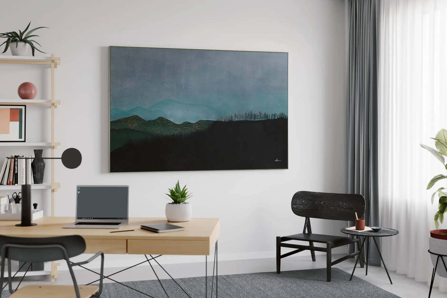 Öl Gemälde 'Shadows of the Sunset' | Handgemaltes Unikat