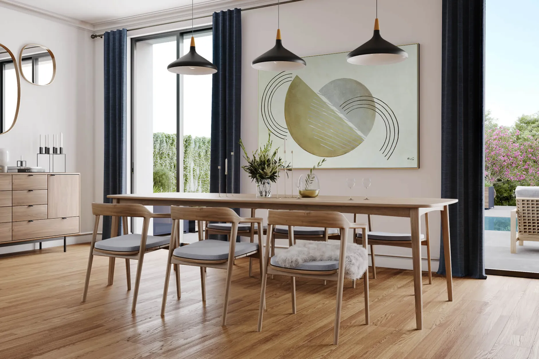 Öl Gemälde 'Shimmering Vibes' | Handgemaltes Unikat