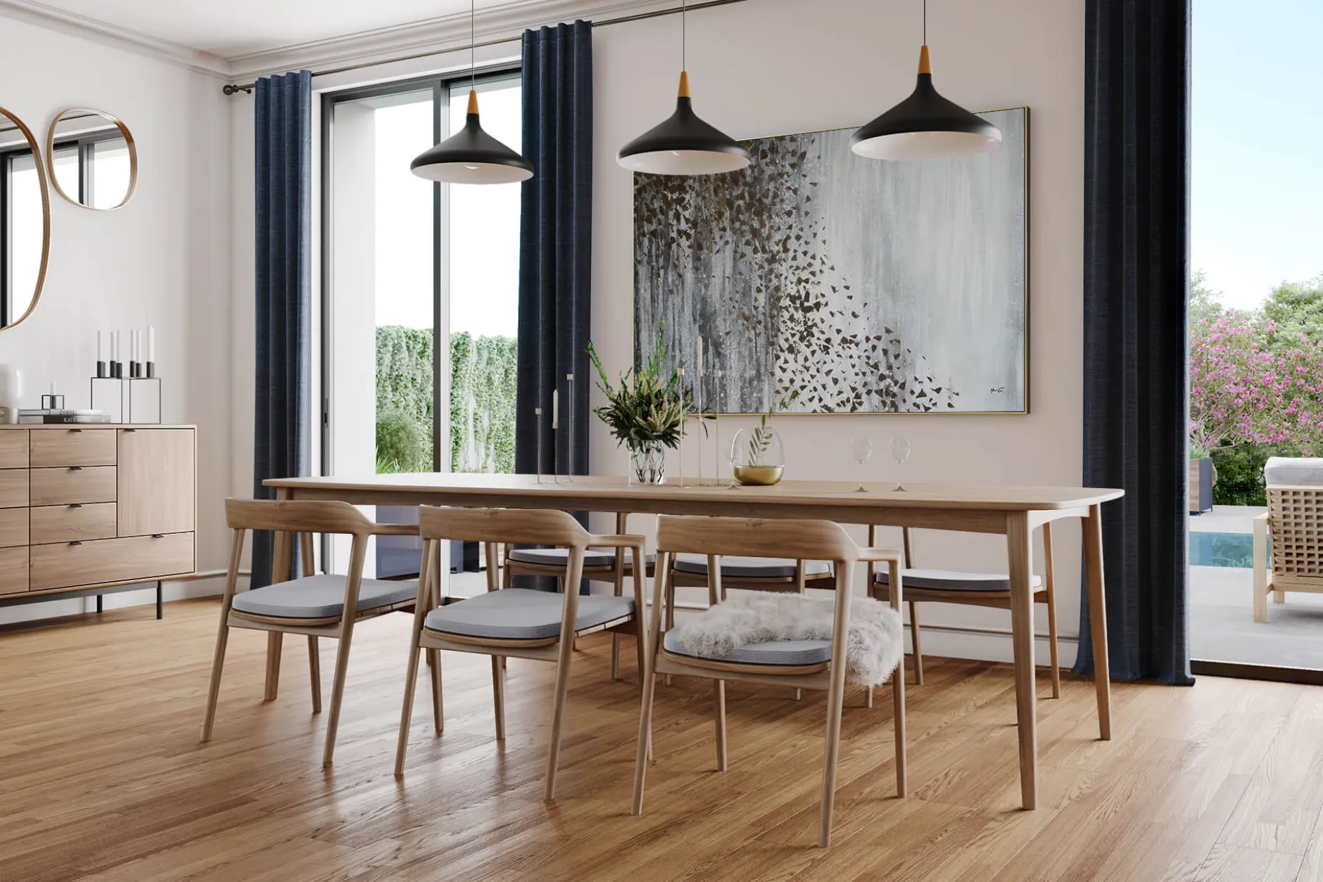 Öl Gemälde 'Silver and gold' | Handgemaltes Unikat