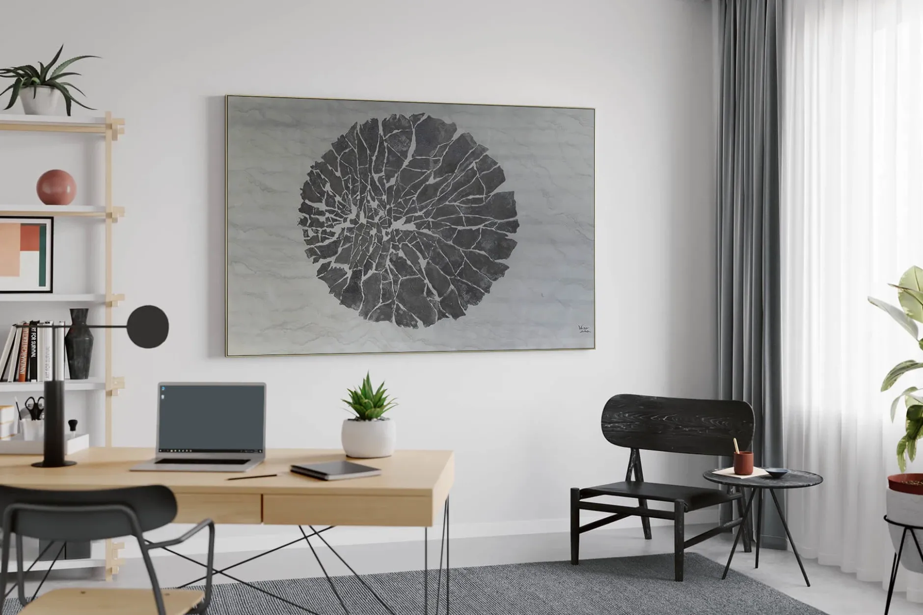 Öl Gemälde 'Silver Comet' | Handgemaltes Unikat